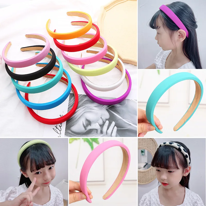 

2021 Autumn And Winter Candy Kids Headband Lovely Princess Sponge Hair Hoop Hair Band Fashion Hair Accessories