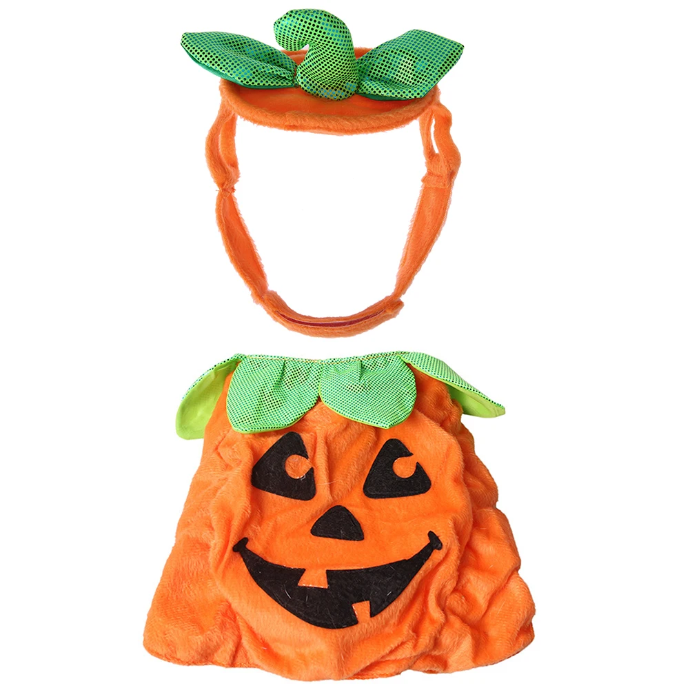 Милый костюм для домашних животных Хэллоуин Тыква Одежда Щенок Кошка Собака