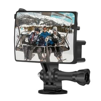 selfie vlog mirror for gopro hero 8 vlogging flip screen mount for gopro 7 6 5 yi mijia sjcam accessories