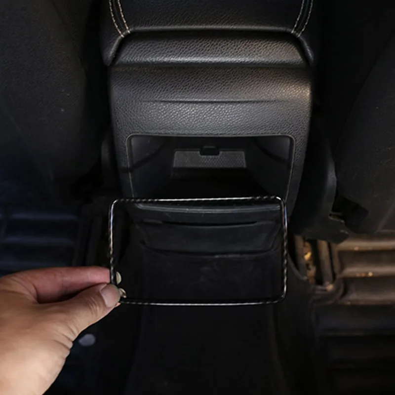 

Для Mercedes Benz A B GLA CLA ClassW117 W176 W246 из АБС-пластика с текстурой из углеродного волокна сзади ряд Кондиционер Vent наклейки для вагонетки с противове...