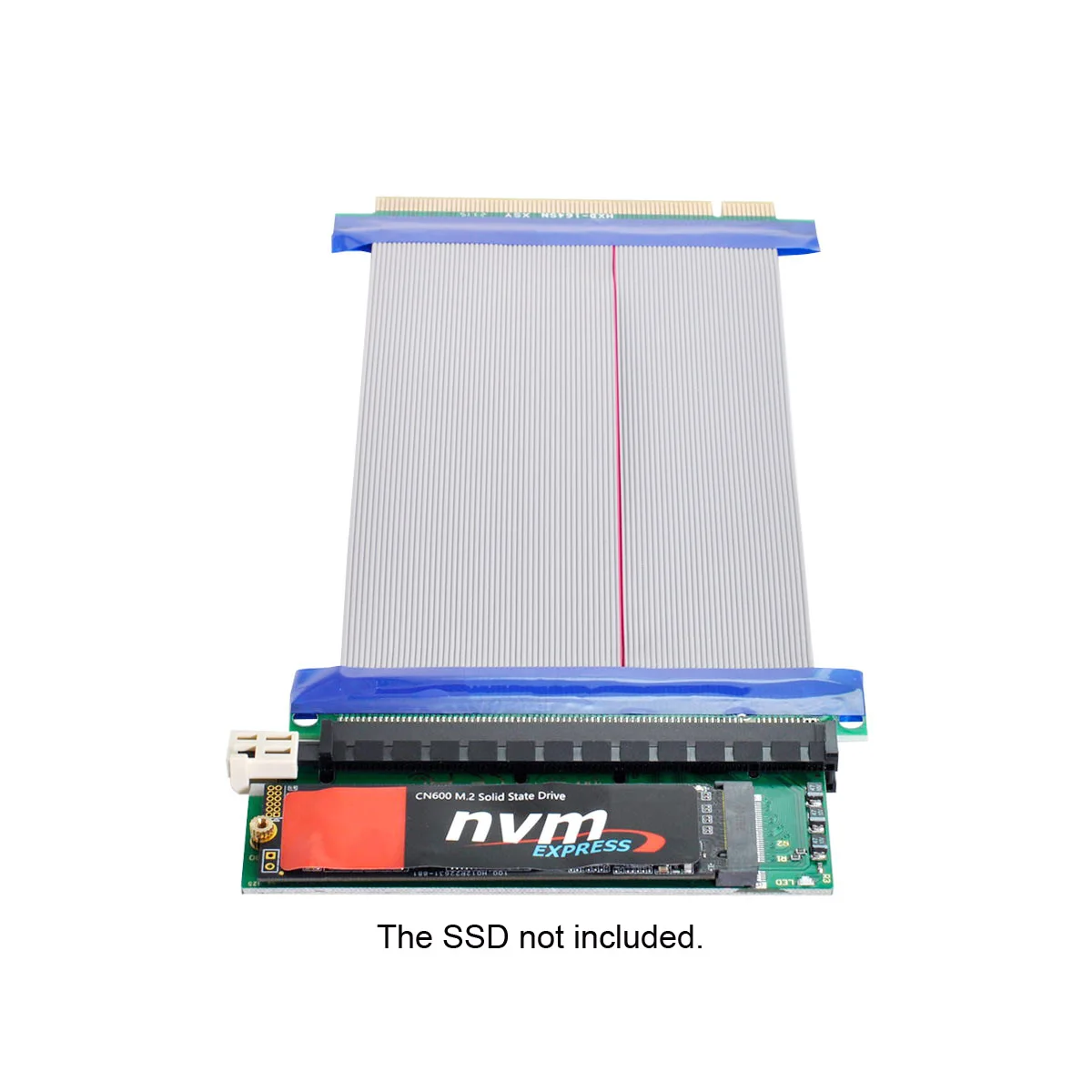 

Zihan CY NGFF M-key NVME AHCI SSD к PCI-E 3,0 16x x16 Вертикальный адаптер с кабелем «штырь-гнездо»
