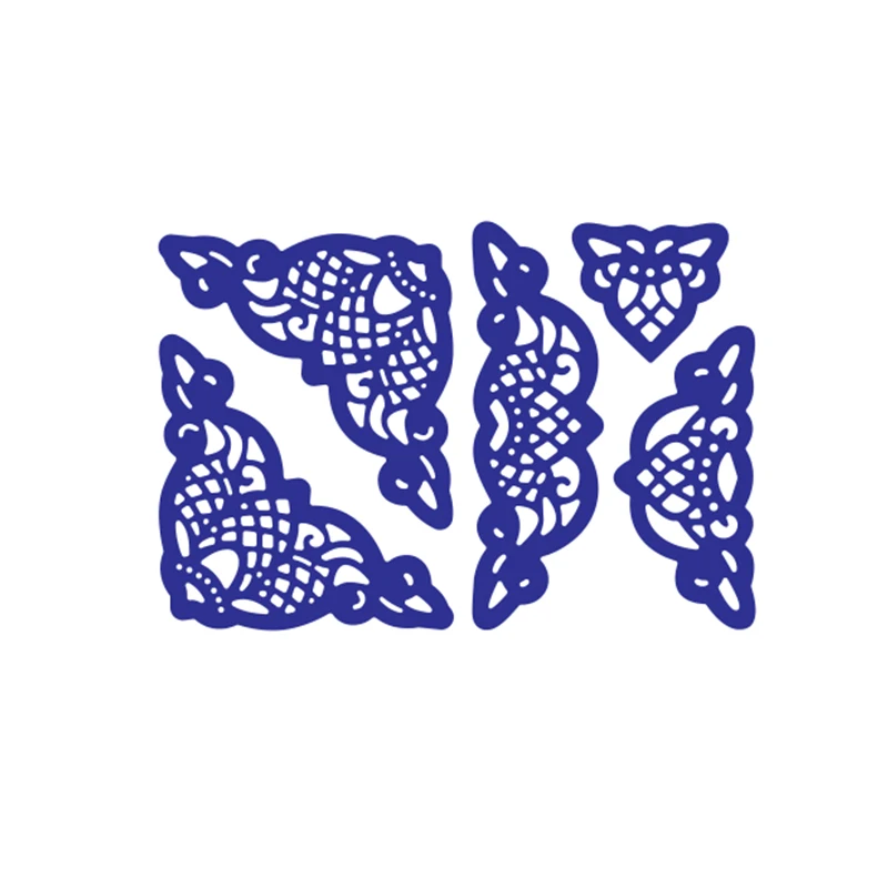 Цветочные кружева угловые края металлические режущие штампы для рукоделия