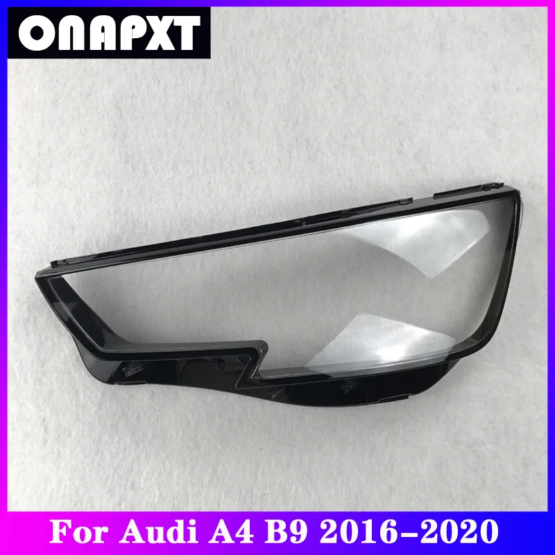 

Front Headlight Cover Replacement For Audi A4 B9 Car Plexiglass Head Light Lampshade Lamp Shell Case Transparent Lens 2016-2020