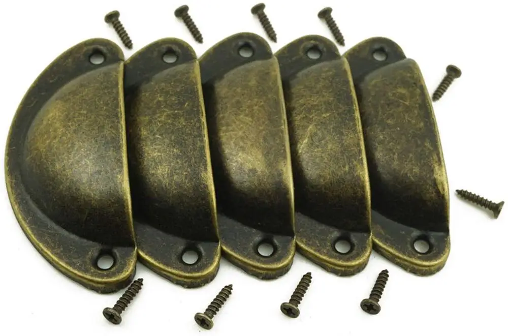 (Упаковка из 5 ) бронзовая фурнитура для шкафа ящик чашки выдвижная ручка (4 мм)