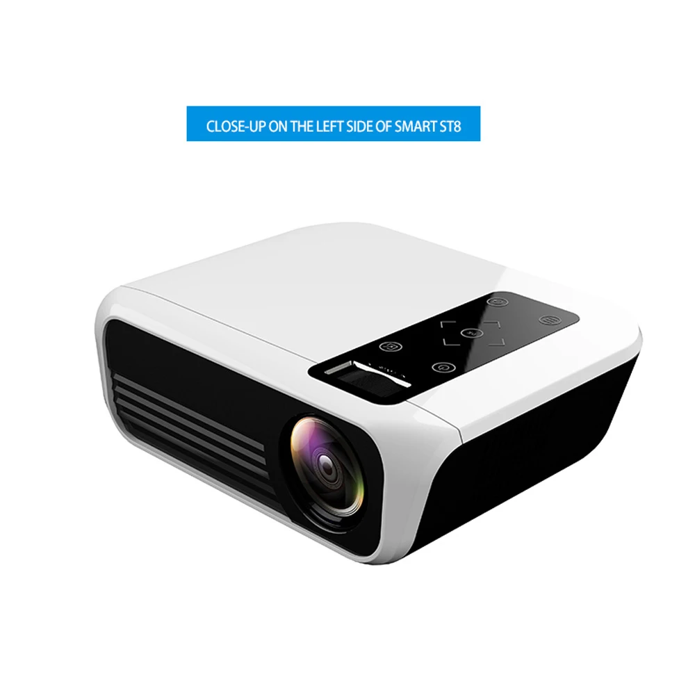VCHIP ST8 Mini Projector 4K Proyector For Home LED LCD Theater Supports 1080P WiFi TV USB 3D Portable Media Player free Shipping |