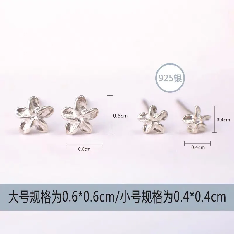 

Earrings For Women Silver 925 Minimalist Flower Fine Women Earrings Stud Jewelry Hoop Earrings 925 Sterling Silver