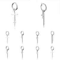 punk tassel long chain earring jewelry fashion eardrop chain split ring key rings key chains accessory stainless steel earrings