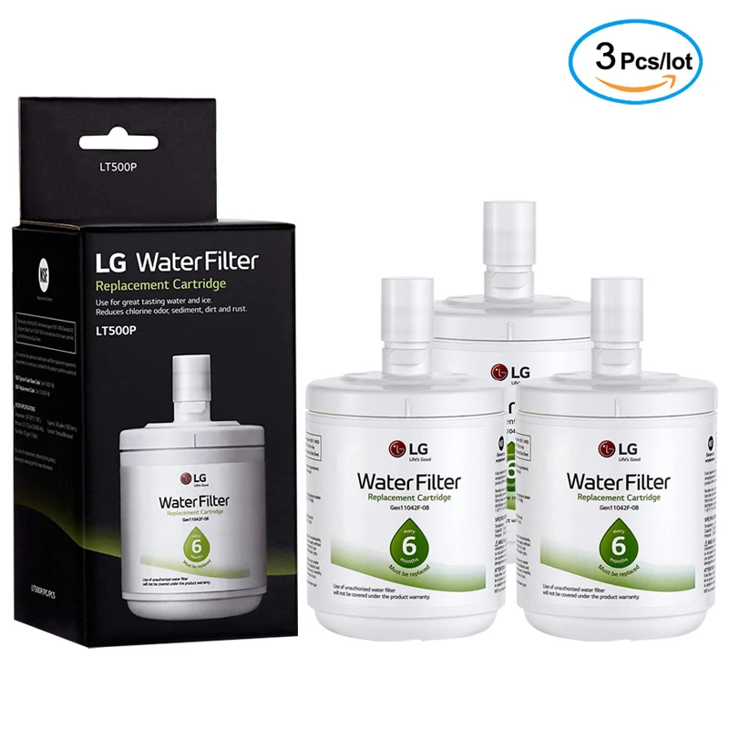 Вертикальный фильтр для воды LG LT500P емкостью 500 галлонов, 3 упаковки