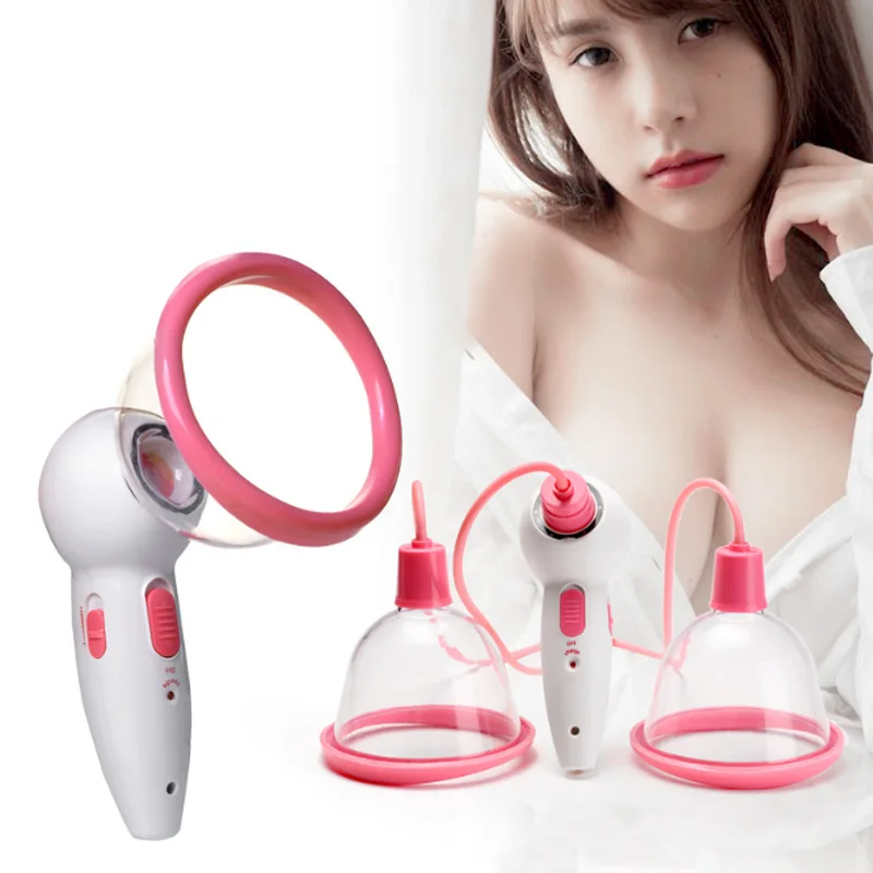 

Electric Breast Enhancement Enlargement Massager Bust Plump Therapy Vacuum Scution Pump Big Breast Augmentation Chest Cup Up
