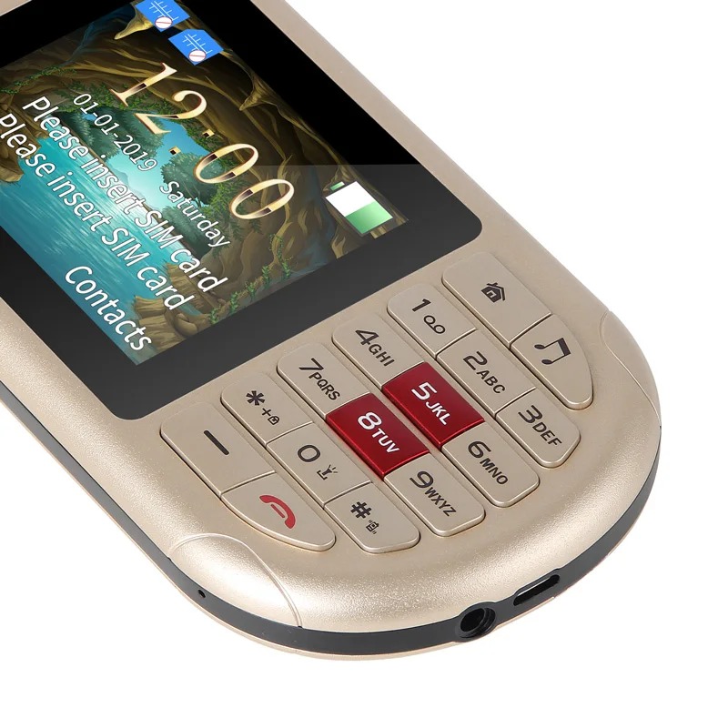 Игровой мобильный телефон UNIWA GP001 2 в 1 8 дюйма 84 встроенных режима 2500 мАч GSM 2G две SIM