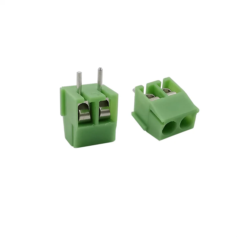 20 шт KF350 3.5 2P прямые булавки PCB Винтовые клеммы разъема 2 Pin Spliceable подключаемого