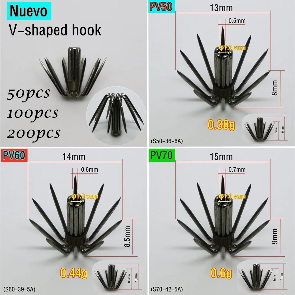 10pcs accessories suitable for DIY small batch of squid fishing tool Fast delivery Contains Fiber rod Hooks Colorful cloth pesca | Спорт и