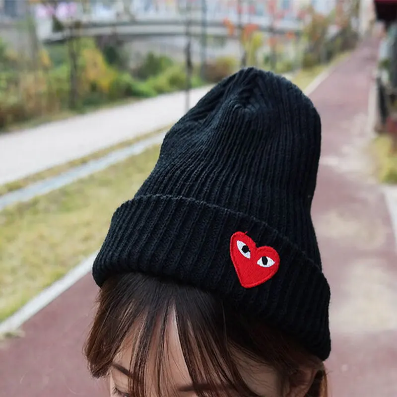 Зимние шапки для женщин Новые облегающие вязаная флуоресцентная шапка в форме
