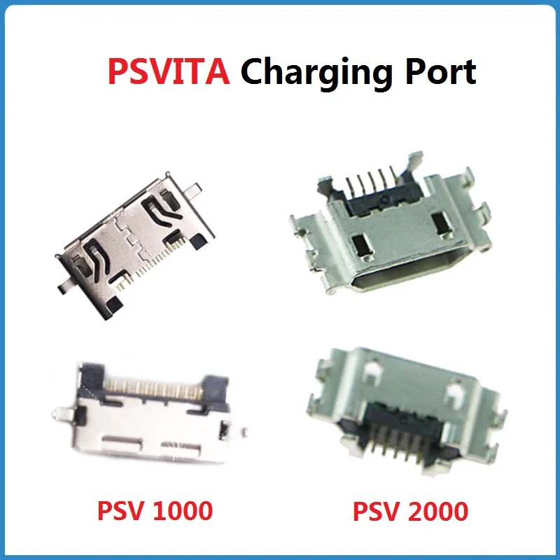 Original PSVITA Charging Port For PSV 1000 PSV 2000 USB Data Built-In Socket PSV1000  PSV2000 Power Charging Port Tail Plug Conn