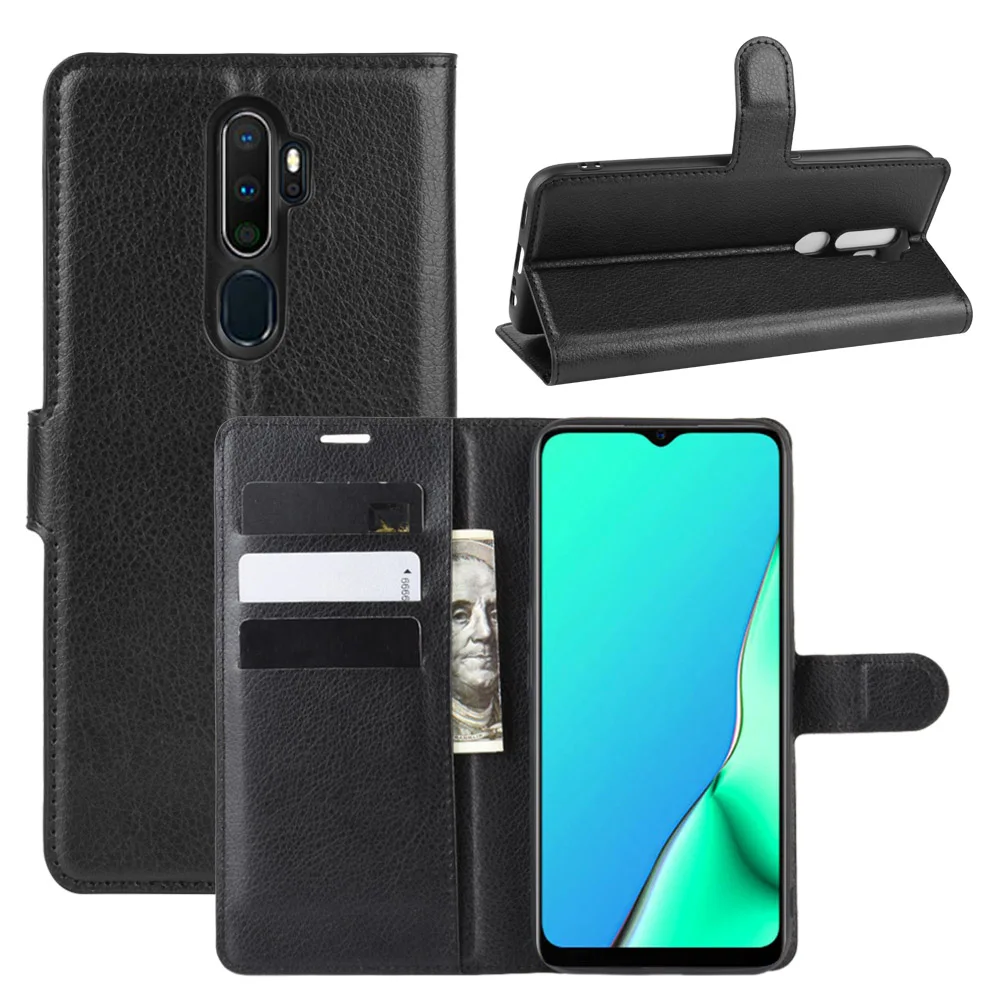 A9 или A11x чехол для OPPO A9() A11-X чехол-кошелек с отделением для карт в виде книги кожаный защитный чехол с Откидывающейся Крышкой черный 9A A9- A11 X