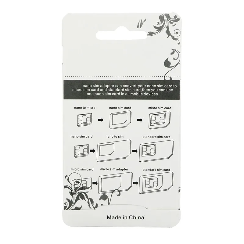 4 в 1 Nano микро сим-карта адаптер Извлечение Pin для iPhone 7 6 Plus 5 Huawei P8 Xiaomi Redmi Note sims