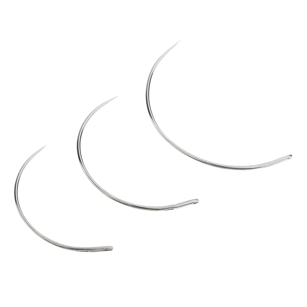 

3Pcs C Type Weaving Needle Upholstery Carpet Leather Canvas Repair Weaving