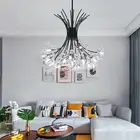 Хрустальная люстра с одуванчиками, в скандинавском стиле, для гостиной, спальни, кабинета, ресторана, светодиодный ьера, светодиодное декоративное освещение