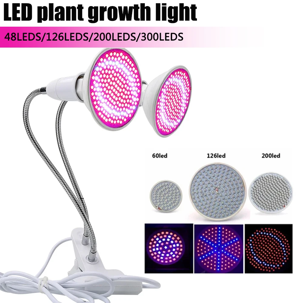 

Завод полный спектр светодиодный Grow светильник E27 растительная лампа фитолампа для комнатных растений рассады цветок Fitolampy тента