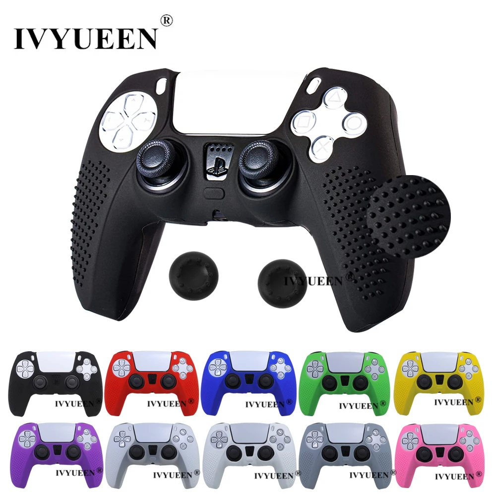 Противоскользящий силиконовый чехол IVYUEEN для контроллера Sony PlayStation Dualshock 5 PS5
