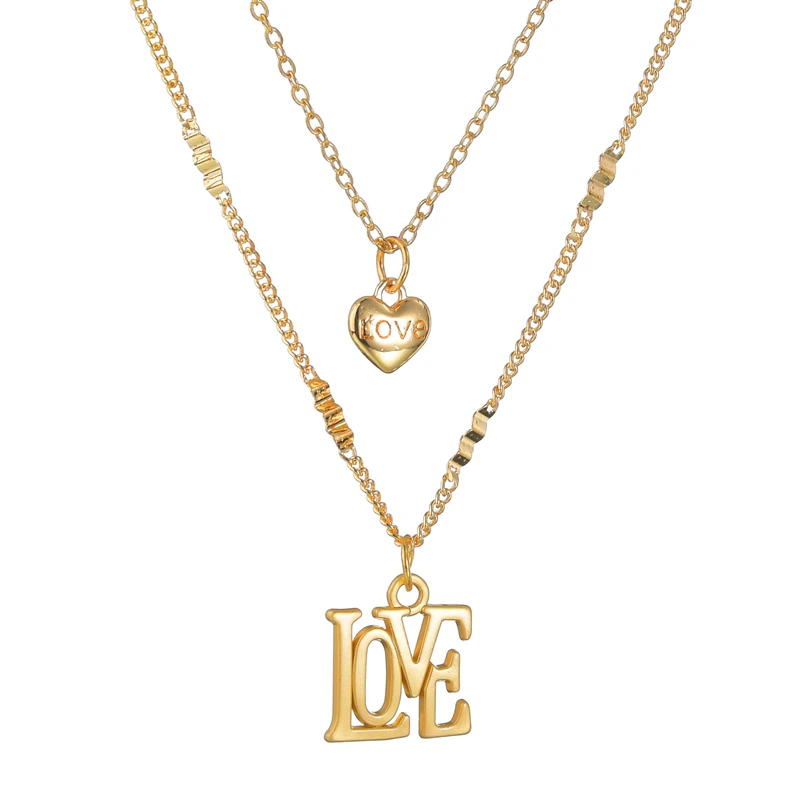 Minimali многослойные Золотые Ожерелья для женщин Kolye модные с Луной звездой