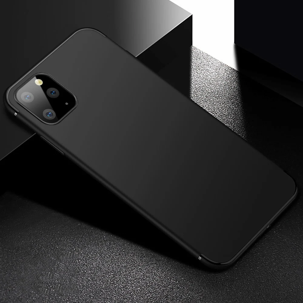 Роскошный гибридный матовый чехол для iPhone 11 Pro Max роскошный мягкий Силиконовый