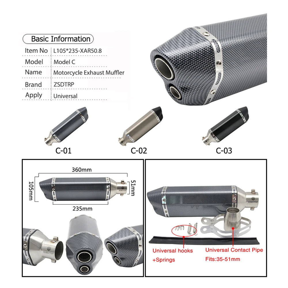 Выхлопной глушитель Alconstar гоночного мотоцикла модифицирующий выхлопных газов