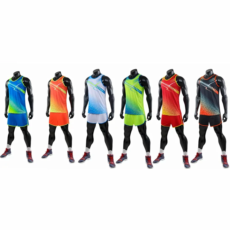 Мужские и детские комплекты для бега спортивная одежда соревнований на
