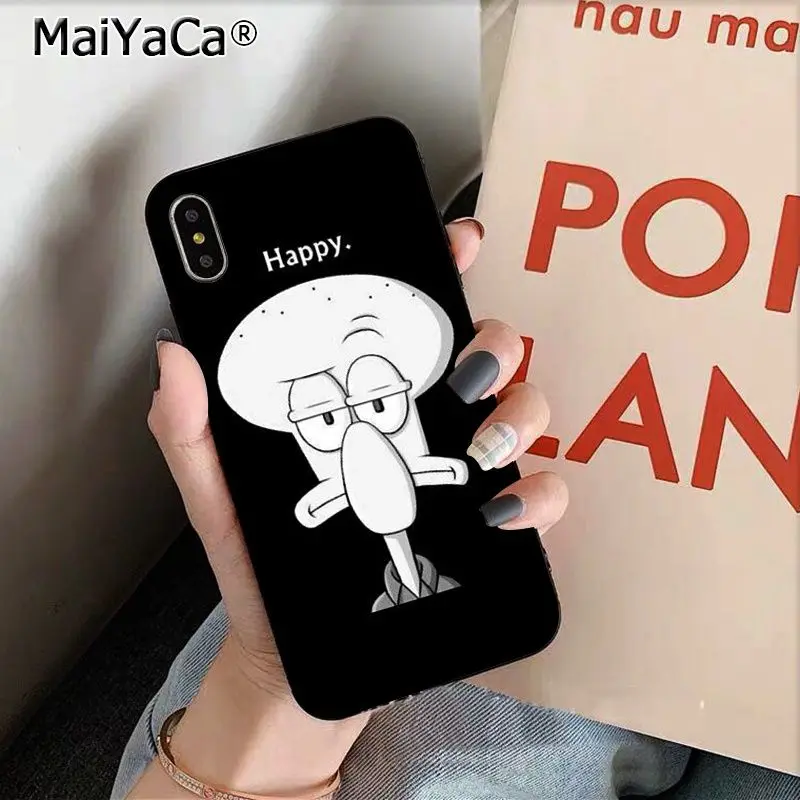 A2 MaiYaCa милый мультфильм кальмарные щупальца ТПУ силиконовый чехол для телефона Apple iphone 11 pro 8 7 66S Plus X XS MAX 5s SE XR - Цвет: A2
