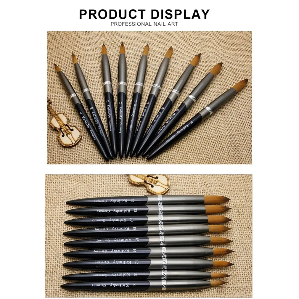 

Nail Brush Pen Round Brush Nail Beauty Tool Color Painting Brush Nail DIY Design Tool For Carving And Painting