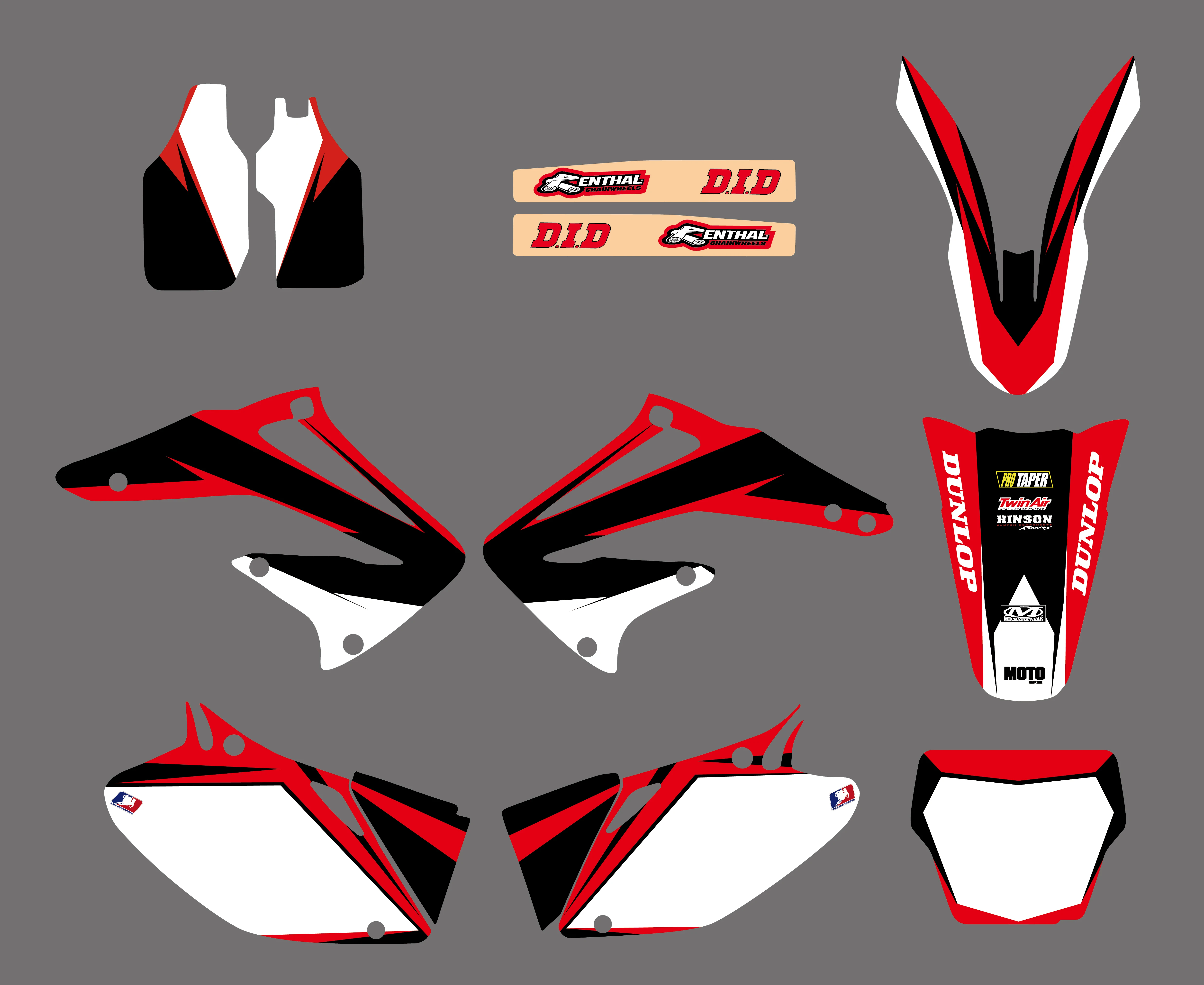 Графические и Фоновые наклейки наборы наклеек для Honda CRF450R CRF450 2002 2003 2004 CRF 450 450R