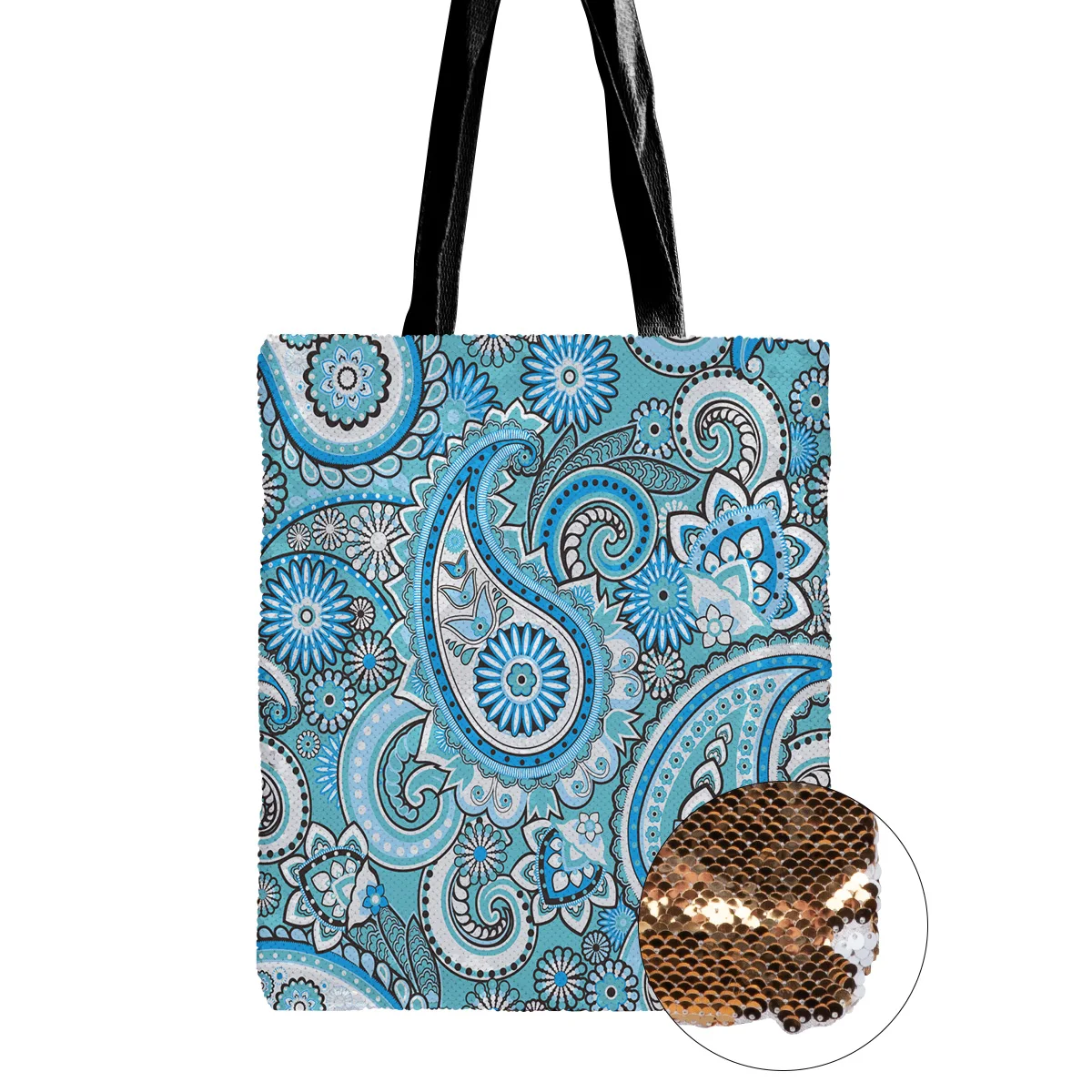 Синяя сумка через плечо из парусины на одно двусторонняя тканевая