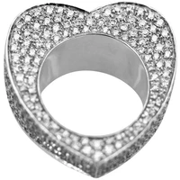trendy heart shaped couple ring ring woman ring cubic zirconia classic fashion personality jewelry for friends