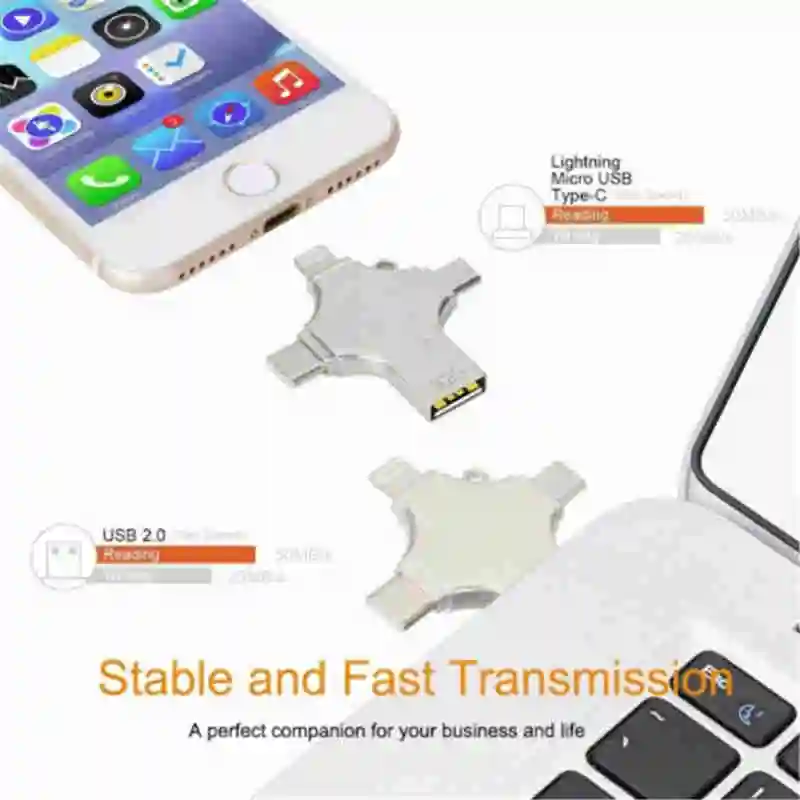 USB 3.0 флеш-накопитель для iPhone 7 iPad Android Type C Phone металлический OTG iFlash флэш-накопитель