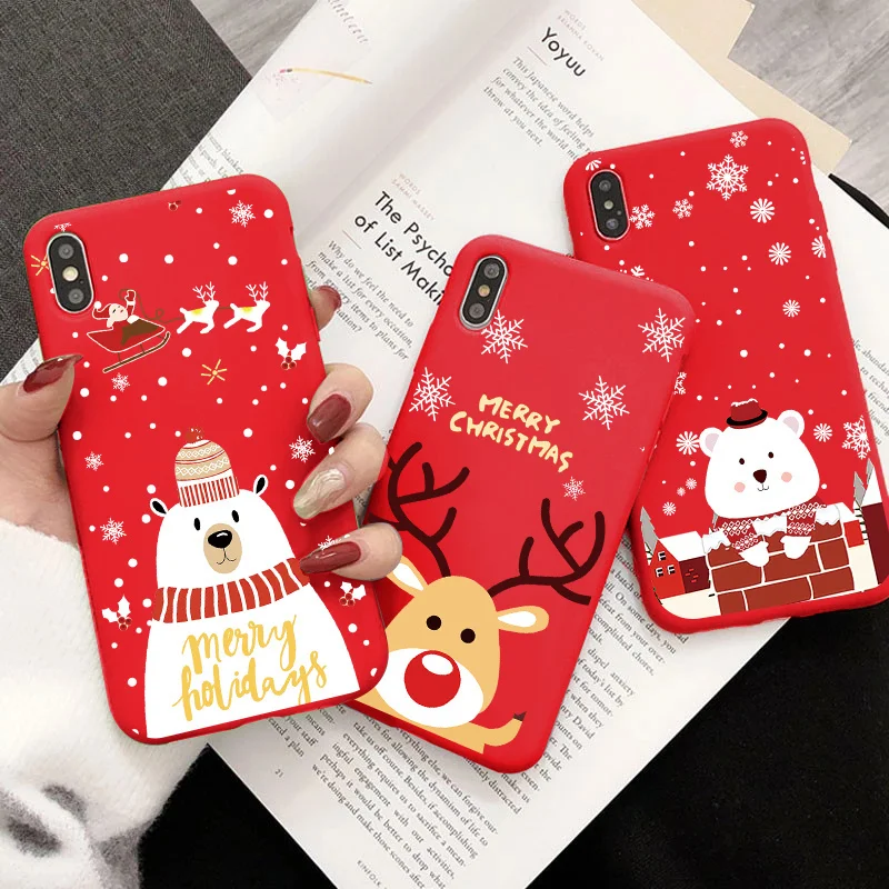 Милый подарок на Рождество чехлы для Xiaomi Redmi Mi 10T 11 Note 10 9T 9S 8 7 6 POCO F3 X3 11X Pro Max 11i Lite 9C 9A