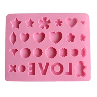 love heart shape silicone ice cube mold wedding party cake decorating tools chocolate mould