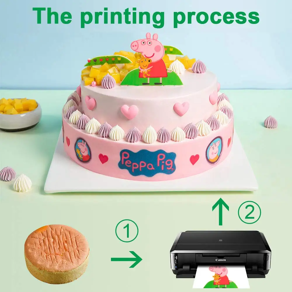 

FBA 4PCS/Lot 100ML Edible Ink For Canon pgi-280 pgi-580 MX299 for hp 364 Desktop Cake Food Chocolate BK C M Y