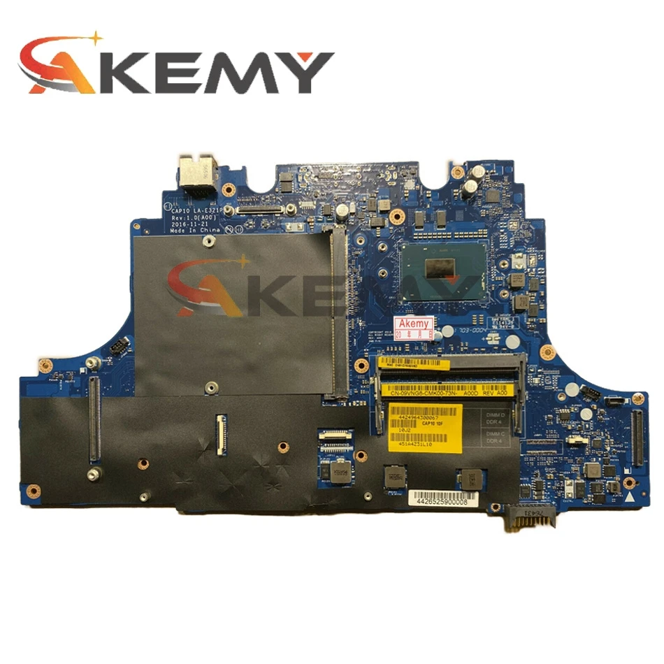 Kaufen 100% Arbeiten Für DELL PRÄZISION 17 7720 Motherboard Mit I5-7440HQ Cpu 09R6TT CN-09R6TT 9R6TT CAP10 LA-E321P Arbeits Gute
