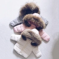 6m 3y new winter solid baby girl clothes hooded girls toddler button girl clothes girl zipper coat long coat for girls fall good
