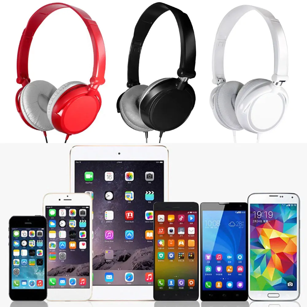 MVpower Складная Высокая звуковая Проводная головка наушники с басами