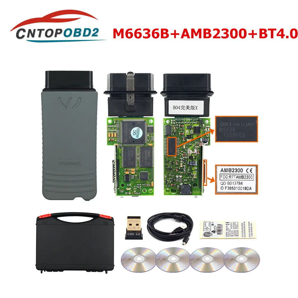 Plastic Box 5054A Новейший 5054A OKI полный чип Bluetooth AMB2300 5054A V5.1.5+ Keygen 6154 UDS для VAG диагностический инструмент - Цвет: Plastic Box 5054A