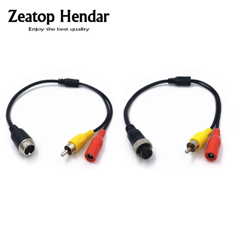 1 шт. M12 4 контактный авиационный штекер/гнездо к RCA штекер + гнездо постоянного