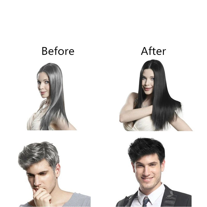 5pcs/lot Sevich Makeup Brand Black Hair Dye Only 5 Minutes Grey Removal Coloring Hairstyle | Красота и здоровье