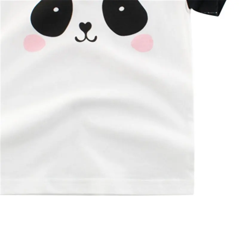 Детские хлопковые футболки для девочек Новая летняя одежда детей от 2 до 7 лет с