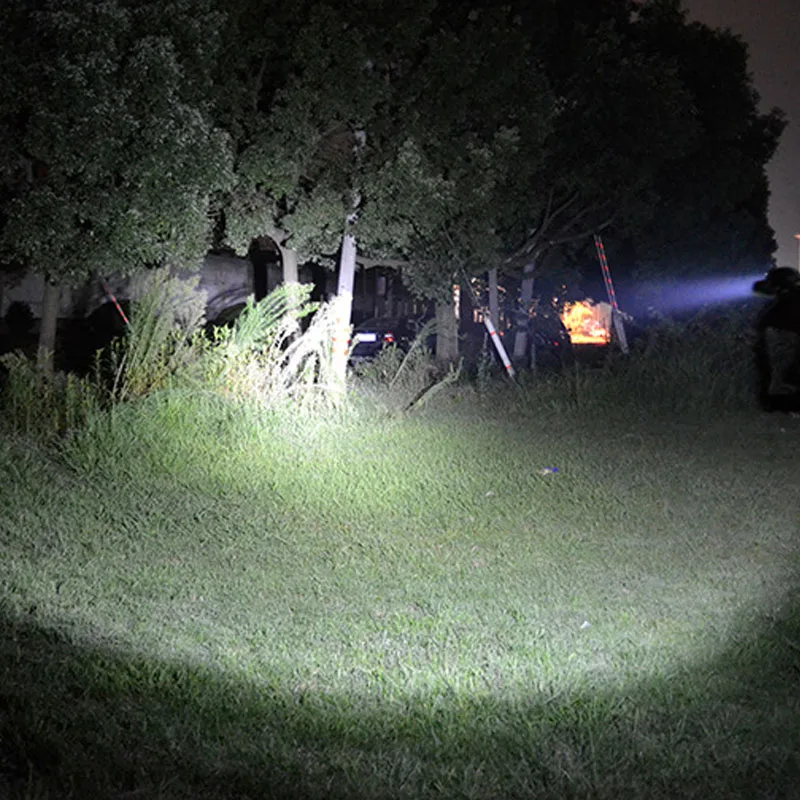 

dropshipping EDC Mini Working Lamp Q5+COB LED Flashlight 4000LM Zoom torch lantern USB AA 14500 Battery Camping walk light