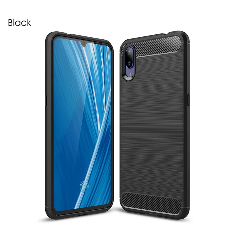 Мягкий силиконовый чехол для Vivo X23 Symphony Edition углеродное волокно ударопрочный из