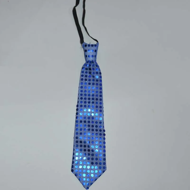 navy blue Tie Женский Мужской светящийся галстук светящаяся игрушка мигающий галстук-бабочка со светодиодами танцевальная сцена день рождения свадебное украшение Хэллоуин navidad - Цвет: navy blue Tie