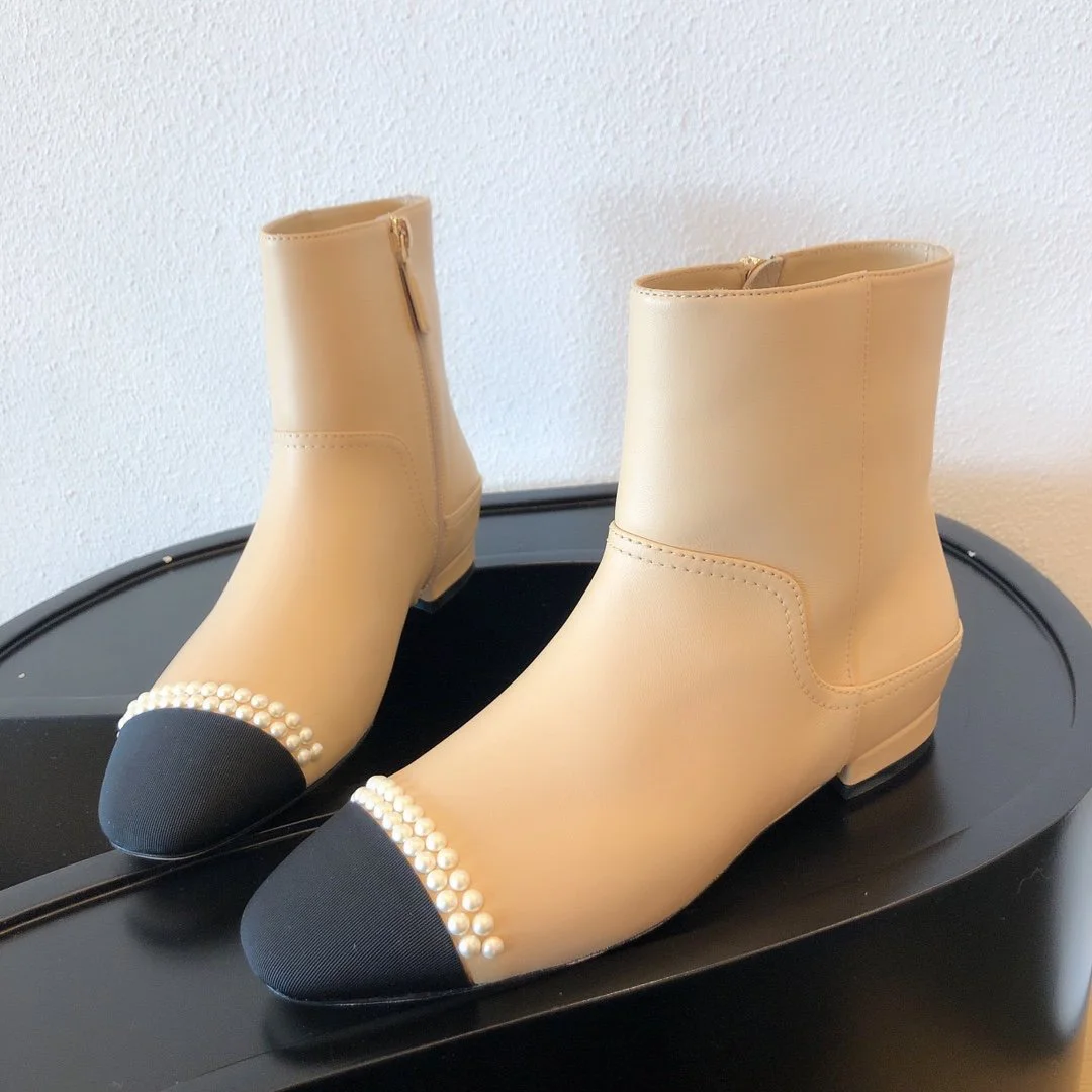 

Autumn Winter Heeled Women's Shoes Customized Top Designer REAL Leather Date Party Leisure Versatile Match2020