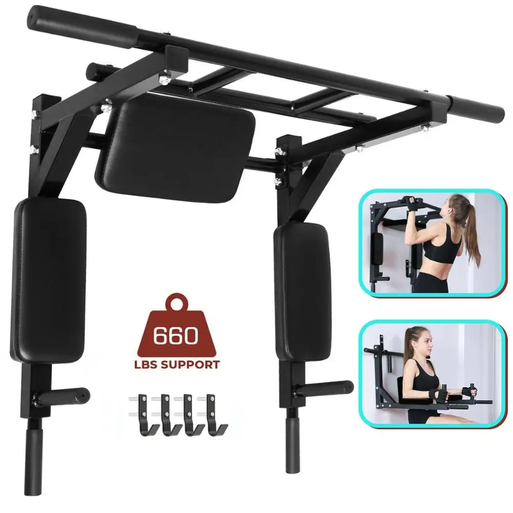 

Wall Mounted Pull Up Bar for Men Woman and Kids Great for Workout and Fitness