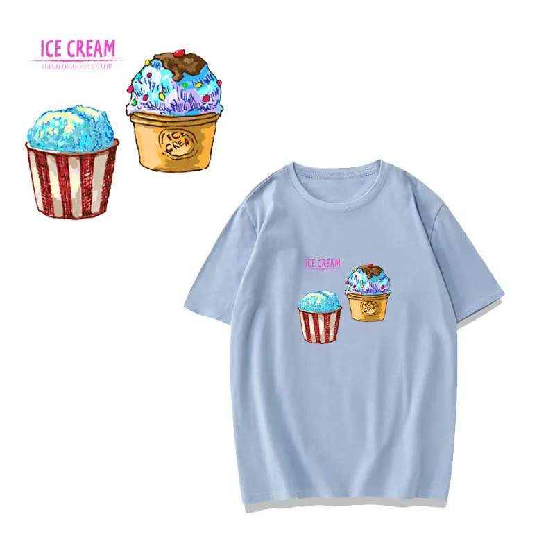 Клеящиеся пластыри с мороженым для девочек одежда детей сделай сам футболка